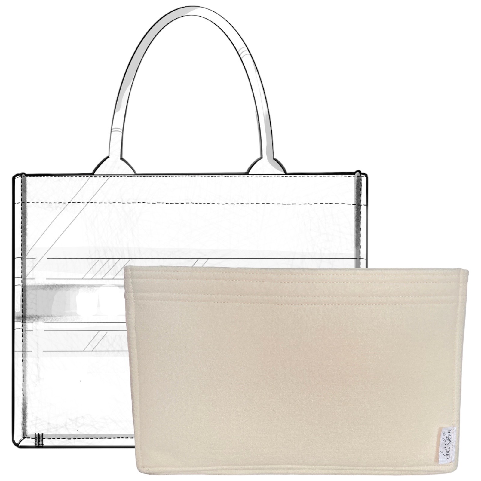 Bag Organizer for Dior Large Book Tote - Premium  